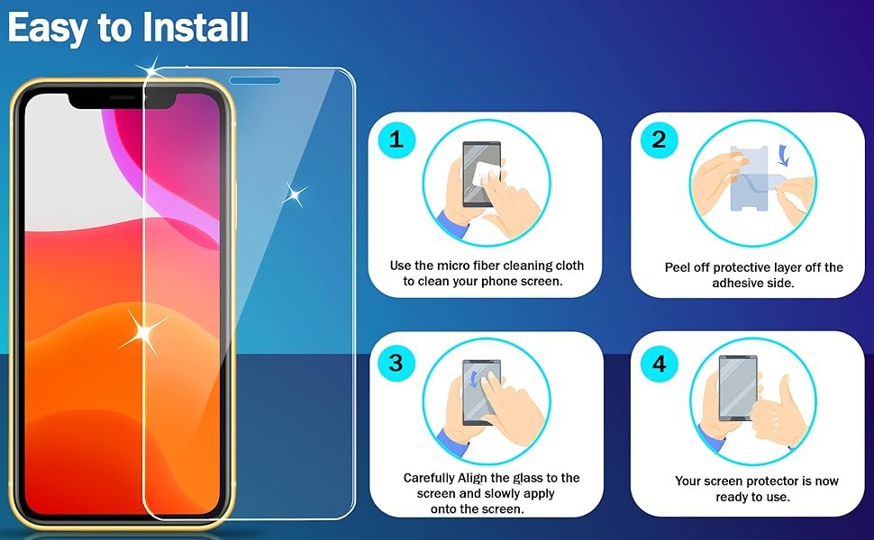 a screenshot of a cell phone screen showing the steps to clean your phone screen